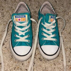 Youth teal converse